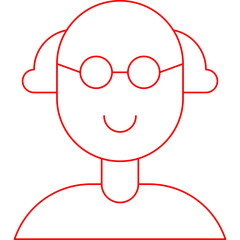Scientist icon single vector illustration