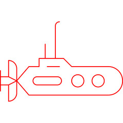 Submarine icon single vector illustration