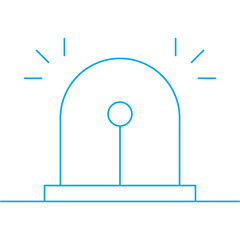 Siren icon single vector illustration