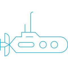Submarine icon single vector illustration