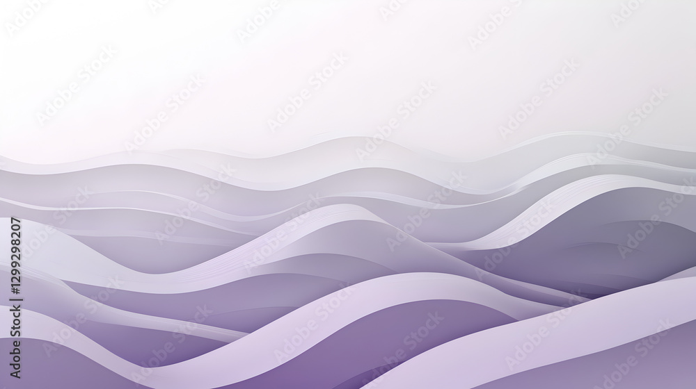 Aufkleber lavender dreams: abstract gradient waves background with smooth transitions