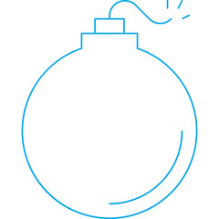 Bomb icon single vector illustration
