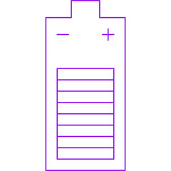 Battery icon single vector illustration