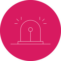 Siren icon single vector illustration