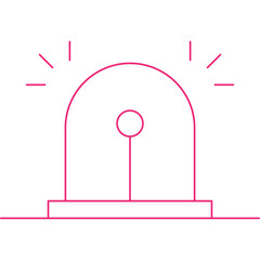 Siren icon single vector illustration