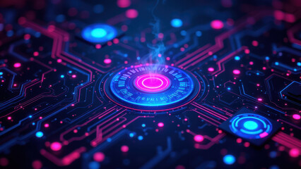 A vibrant digital illustration representing cloud computing, data centers, software development processes, with a focus on CI/CD pipelines, Docker containers, and Kubernetes.