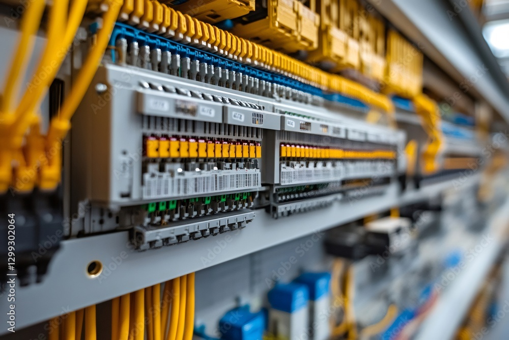 Aufkleber Electrical cabinet showing automation and control system components