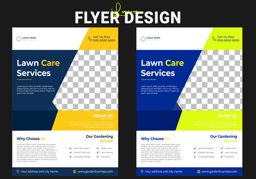 Lawn and gardening service flyer design Tree and gardening service poster leaflet lawnmower flyer template., Lawn and gardening service flyer design Tree and gardening service poster leaflet lawnmowe