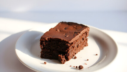 chocolate cake with chocolate, ai generated