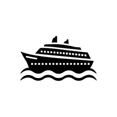 Obraz premium yacht icon vector illustration