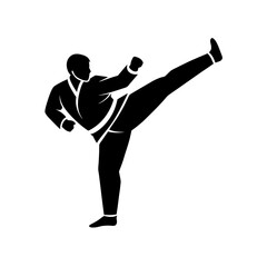 martial arts silhouette