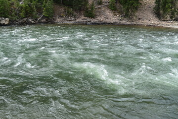 The result of The North Rim's waterfall at Yellowstone National Park.