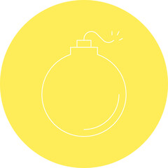 Bomb icon single vector illustration