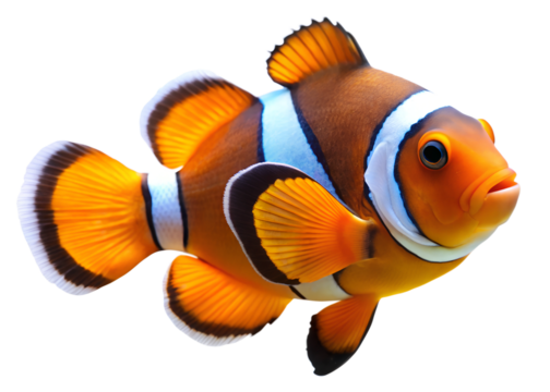 tropical fish isolated on white background