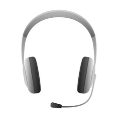 Wireless headphones with a microphone for online chat
