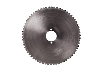 Industrial saw blade isolated on a white background