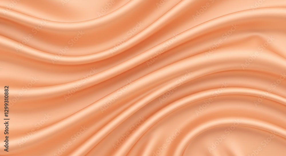 Aufkleber a realistic texture of soft peach colored silk fabric and folds should appear smooth and flowing