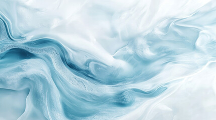 Fototapeta premium Fluid abstract art in blue and white digital canvas contemporary aesthetics minimalist environment artistic perspective