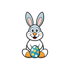 easter bunny with egg
