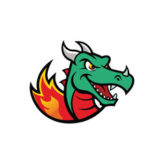 red dragon with white background