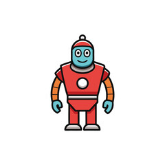 funny cartoon robot