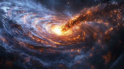 Black hole forming in the wake of a gamma ray burst surrounded by swirling debris and energetic outflows