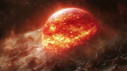 Obraz premium Brown dwarf emitting faint infrared radiation barely distinguishable from a gas giant captured in detailed astrophotography