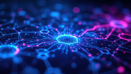 Obraz premium A vibrant visual metaphor for ci/cd pipelines using digital technology with a cosmic theme.