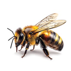 Bee drawing with pencil strokes high resolution hd image