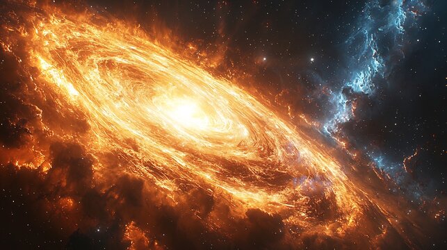 Deep space telescope observing an X ray binary system capturing its powerful outbursts in stunning detail