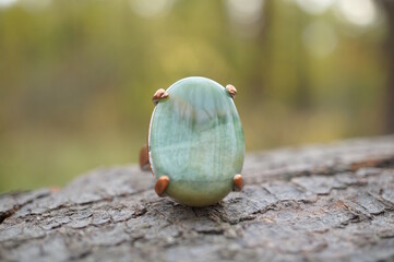 A precious ring in close-up. Jewelry and products.