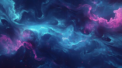 Fluid digital patterns and textures moving through space