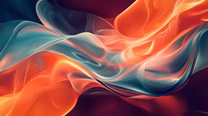 Obraz premium Fluid Flux like movements and transitions in an abstract background