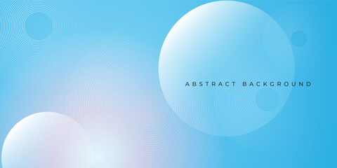 Abstract gradient blue modern background with circle elements. Digital technology concept. vector illustration