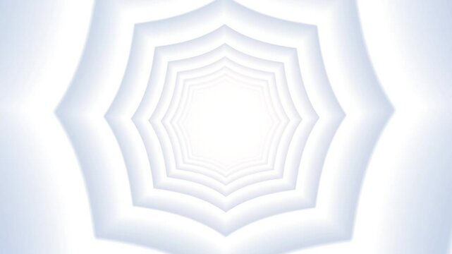 Futuristic 3D tunnel voving to the center. Abstract animation in 4K