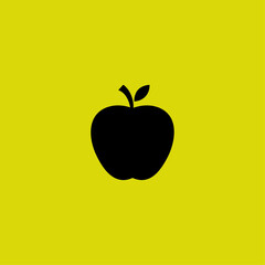 Apple icon logo flat vector design