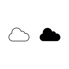 cloud icon set color editable