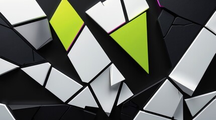 Abstract Geometric Pattern with Vibrant Colors and Dynamic Shapes for Modern Design Projects