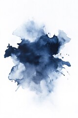 Fluid shades of blue blend seamlessly, creating an organic abstr