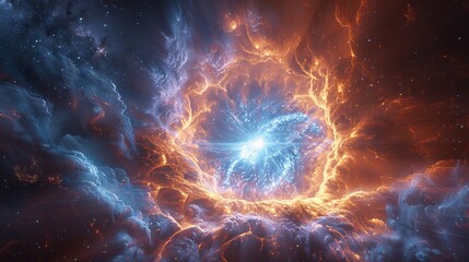 High energy magnetar with a bright corona of charged particles releasing waves of cosmic energy hyper detailed