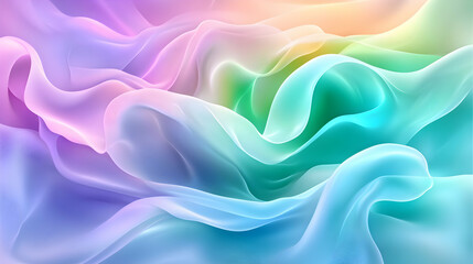 Fototapeta premium Pastel Fabric Swirls, Abstract Background