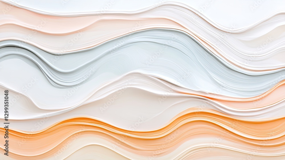 Aufkleber soft, flowing layers create serene backdrop with gentle color tr