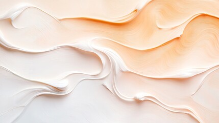 Obraz premium Soft, flowing fabric blends warm and cool tones, creating serene