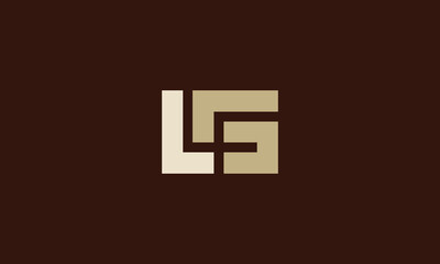 Fototapeta premium LG minimalistic monogram logo design 