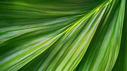Gentle breeze moving lush green leaves tropical forest nature close-up serene environment natural beauty