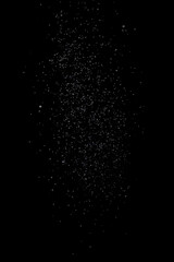 particulas de agua en fondo negro 