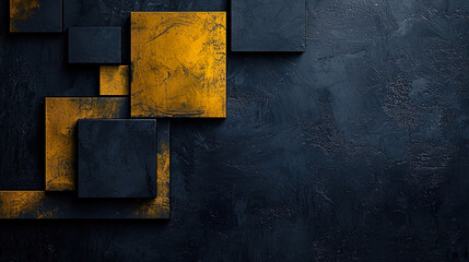 Ochre and Slate Layered Brushstroke Design with Halftone Crosshatch and Grunge Smudges for Abstract Backgrounds
