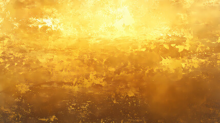Gritty grunge gold texture background with vignette and aged appearance. Radiance - Sunset. Illustration