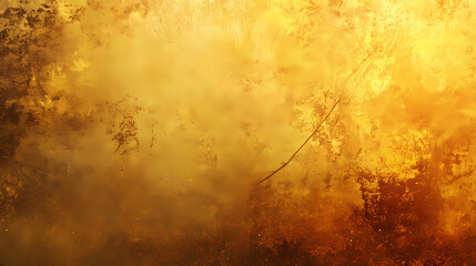 Gritty grunge gold texture background with vignette and aged appearance. Radiance - Sunset. Illustration