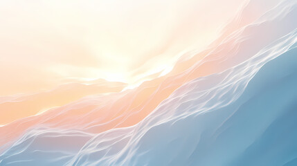 Obraz premium White wall with soft light streaks and shadow. Radiance - Sunset. Illustration